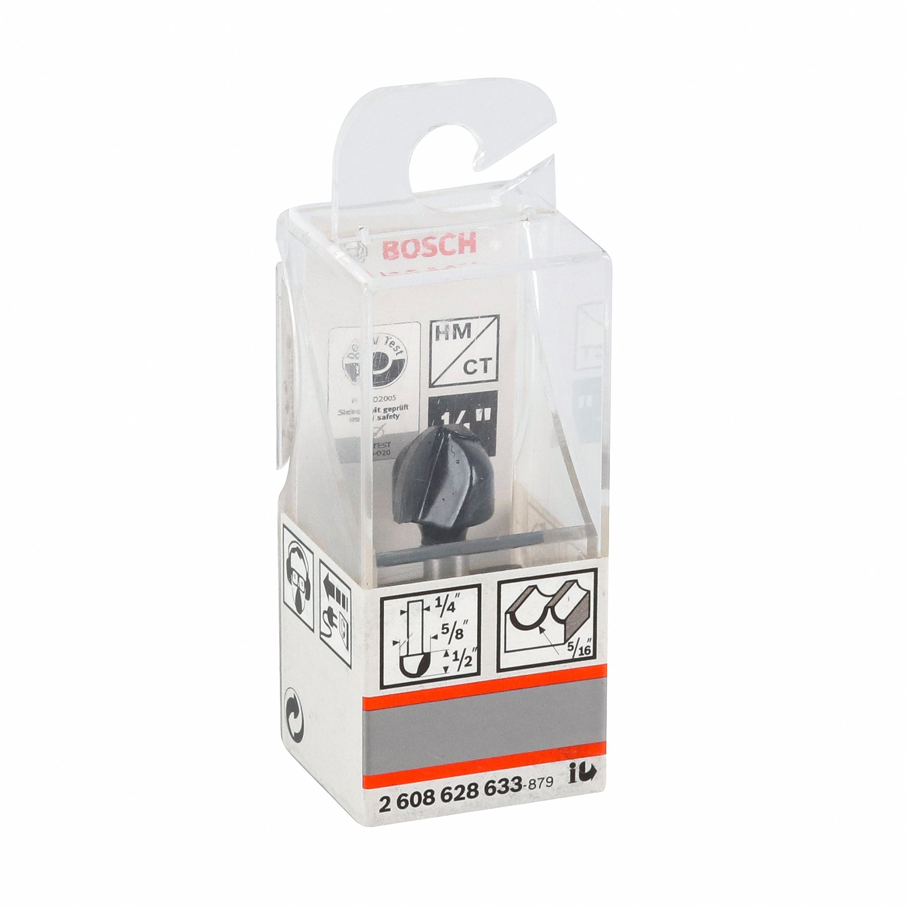 Fresa Meia Cana para Tupia 5/8pol Haste 1/4 2608628633 Bosch - 4