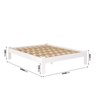 Cama Queen Turca New Madeira Maciça Cor Branco - 2