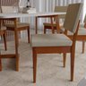 Conjunto para Sala de Jantar Tampo Oval 170cm com 6 Cadeiras Madeira Maciça Miami - 5