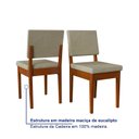 Ver mais imagens de Conjunto Sala de Jantar Mesa 6 Cadeiras MDF Miami Marrom