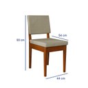 Ver imagem 3 de Conjunto para Sala de Jantar Tampo Oval 170cm com 6 Cadeiras Madeira Maciça Miami