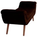 Ver imagem 6 de Kit Cabeceira Cama Box Casal 140cm Madrid com Puff Recamier Santorini Couríssimo Marrom