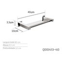 Ver imagem 3 de Prateleira / Porta Shampoo 40 Cm Inox - Kromus Qd0413-40