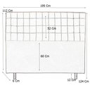 Ver imagem 3 de Cabeceira Cama Box King Paris Slim 195 Cm Suede Cinza MV Estofados