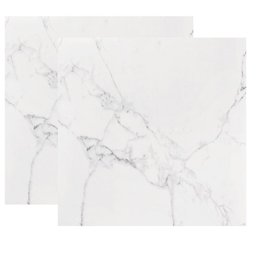 Porcelanato Esmaltado Polido Carrara Branco 120x120cm - 10 Porcelanato Esmaltado Polido Carrara Branco 120x120cm - 10
