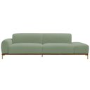 Ver imagem 4 de Sofá Living Unne 3 Lugares 210cm Terminal Esquerdo Bouclé Verde Claro - Nexta Casa
