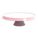 Ver imagem 1 de Base Porta Bolos Tortas Doces 25cm com Pé Bubble Crippa Suporte Himalaia Rosa