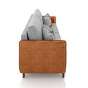 Ver imagem 2 de Sofá 3 Lugares Living 212cm Pé Madeira Valença Nozes/veludo K01 - D\'rossi Cor Cinza