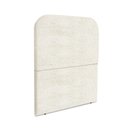 Ver imagem 2 de Cabeceira Estofada Solteiro Alana 90cm Boucle Bege com Frame