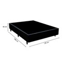 Ver imagem 3 de Cama Box Viúva 128 Tecido Sintetico Preto com Colchão Toronto Molas Ensacadas Branco D33