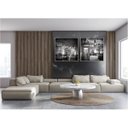 Ver imagem 2 de kit com 2 Quadros Decorativos Cidades com Moldura e Vidro para Sala Quarto Escritório e Clínica 90x9