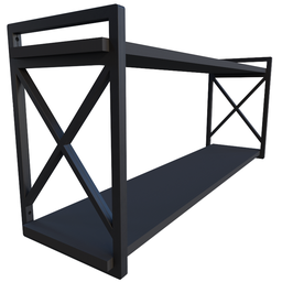 Prateleira Estilo Industrial Modelo Elegante 20X60CM em MDF - 3