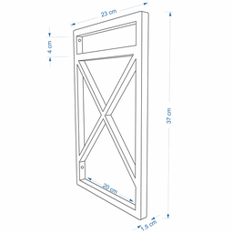 Prateleira Estilo Industrial Modelo Elegante 20X60CM em MDF - 5