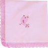 Manta Para Bebe Dupla Pique Passarinho 100% Algodão- 1 Peça Balu Baby ROSA - 1