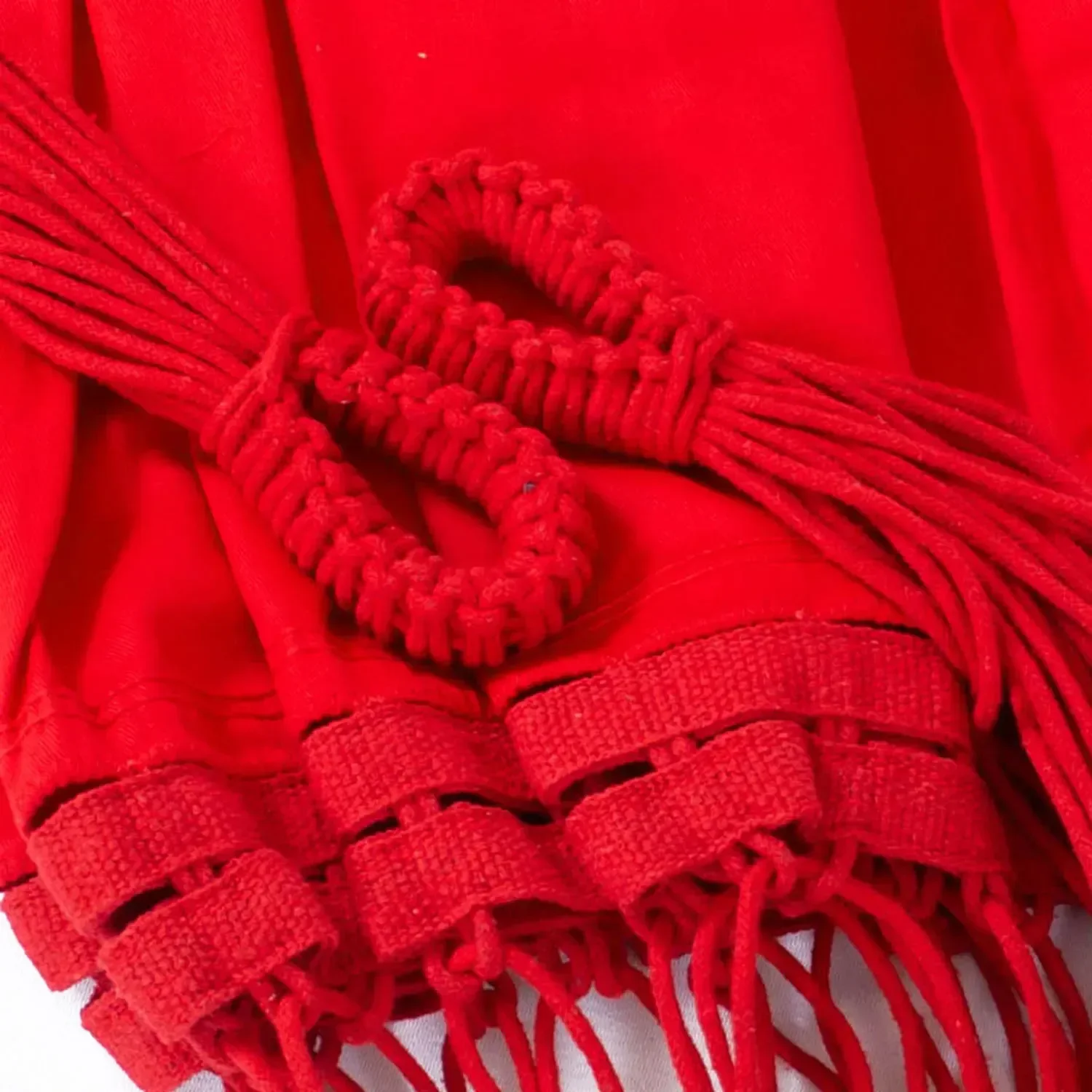 Ver imagem 3 de Rede de Dormir Descanso Sol a Sol Vermelha Antialergica Casal 4,10 Metros