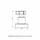 Ver imagem 2 de Acabamento Registro Base Docol 1/2' e 3/4' e 1 (pequeno) - Likeflex Perflex