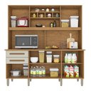 Ver imagem 3 de Armário de Cozinha com Balcão Mdp 6 Portas Cinamomo e Off