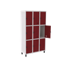 Roupeiro De Aço Guarda-volume Locker 9 Portas Montável Vermelho - 1