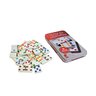 Jogo Domino Double 6 Color Dot 28 Peça Caixa de Lata 1 Linha - 5