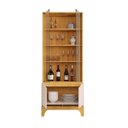 Ver imagem 4 de Cristaleira 4 Portas Vidro 100% MDF 74cm Joile Cedro/Off White