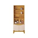 Ver imagem 2 de Cristaleira 4 Portas Vidro 100% MDF 74cm Joile Cedro/Off White