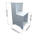 Ver imagem 3 de Balcão para Balança Comércio Lojas Agro Pet Shop Padarias Mdf Cor Branco