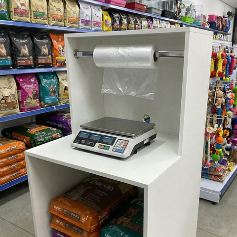Balcão para Balança Comércio Lojas Agro Pet Shop Padarias Mdf Cor Branco