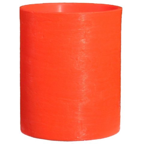 Vaso para plantas Grid Coluna 30x25 - LARANJA SUNSET 010