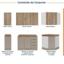 Ver imagem 4 de Cozinha Modulada 6 Peças com Tampo e Rodapé 3 Aéreos e 3 Balcões Ipanema CabeCasa MadeiraOriginals