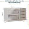 Cozinha Modulada 6 Peças sem Tampo sem Rodapé 3 Aéreos e 3 Balcões Ipanema CabeCasa MadeiraOriginals - 14
