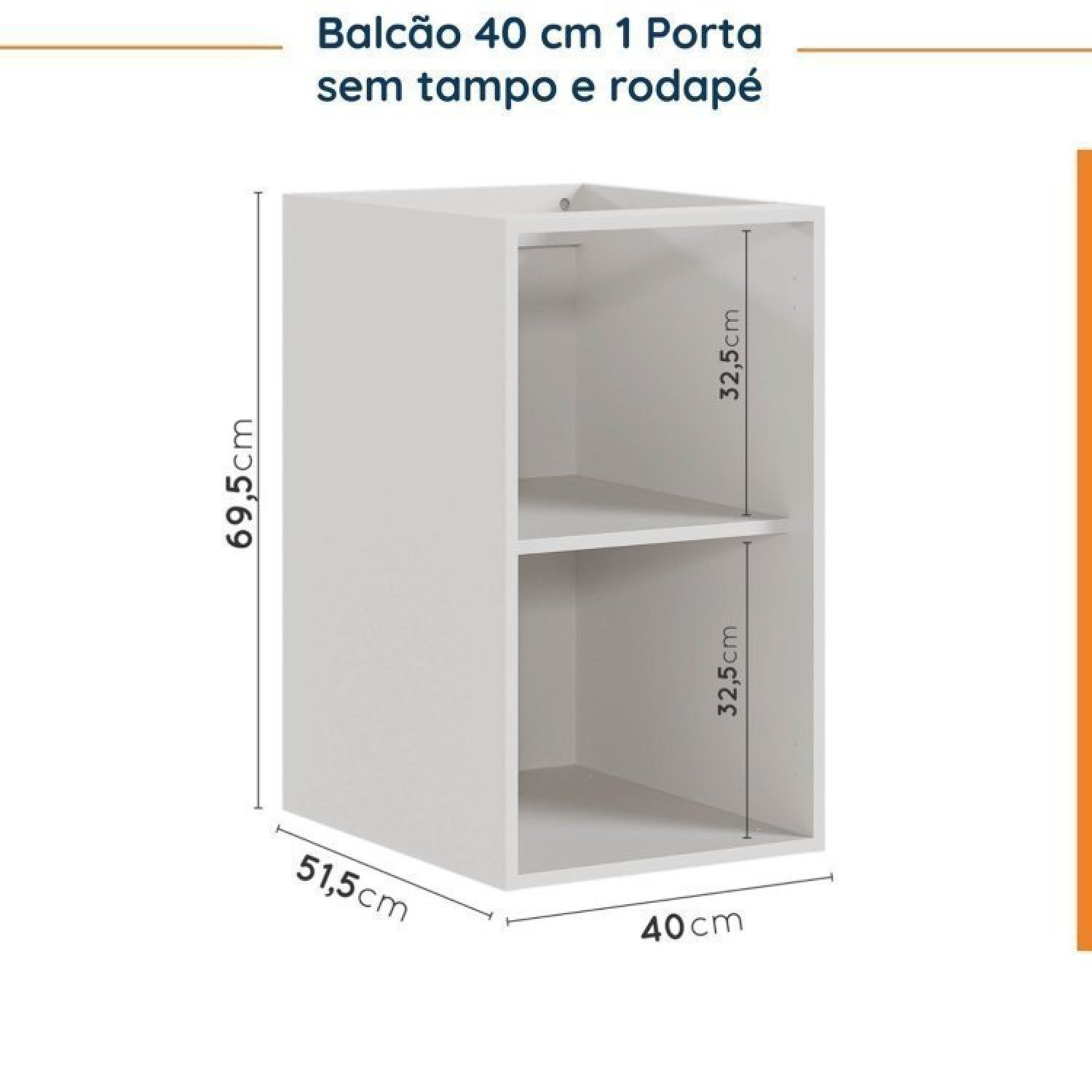 Cozinha Modulada 6 Peças sem Tampo sem Rodapé 3 Aéreos e 3 Balcões Ipanema Cabecasa Madeiramadeira - 17