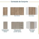 Ver imagem 4 de Cozinha Planejada 6 Peças sem Tampo sem Rodapé 3 Aéreos e 3 Balcões Ipanema CabeCasa MadeiraOriginals Marrom/Fendi Trama/Acácia