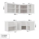 Ver imagem 5 de Cozinha Planejada 6 Peças sem Tampo sem Rodapé 3 Aéreos e 3 Balcões Ipanema CabeCasa MadeiraOriginals Marrom/Fendi Trama/Acácia