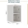 Cozinha Modulada 6 Peças sem Tampo sem Rodapé 3 Aéreos e 3 Balcões Ipanema CabeCasa MadeiraOriginals - 17