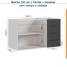 Cozinha Modulada 6 Peças sem Tampo sem Rodapé 3 Aéreos e 3 Balcões Ipanema CabeCasa MadeiraOriginals - 14