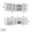 Ver imagem 4 de Cozinha Modulada 6 Peças sem Tampo sem Rodapé 3 Aéreos e 3 Balcões Ipanema CabeCasa MadeiraOriginals