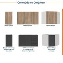 Ver imagem 3 de Cozinha Modulada 6 Peças sem Tampo sem Rodapé 3 Aéreos e 3 Balcões Ipanema CabeCasa MadeiraOriginals