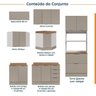 Cozinha Modulada 7 Peças com Tampo e Rodapé Ipanema CabeCasa MadeiraOriginals - 3