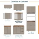 Ver imagem 3 de Cozinha Modulada 7 Peças com Tampo e Rodapé Ipanema CabeCasa MadeiraOriginals