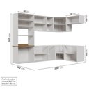 Ver imagem 4 de Cozinha Planejada 7 Peças sem Tampo sem Rodapé Ipanema CabeCasa MadeiraOriginals Marrom/Fendi Trama