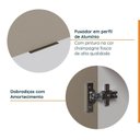 Ver mais imagens de Cozinha Planejada 7 Peças sem Tampo sem Rodapé Ipanema CabeCasa MadeiraOriginals Marrom/Fendi Trama