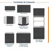 Cozinha Modulada 7 Peças com Tampo e Rodapé Ipanema CabeCasa MadeiraOriginals - 3