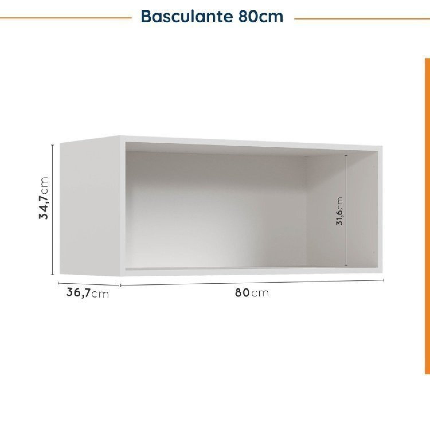 Cozinha Modulada 7 Peças com Tampo e Rodapé Ipanema Cabecasa Madeiramadeira - 13