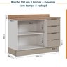 Cozinha Modulada 7 Peças com Tampo e Rodapé Ipanema CabeCasa MadeiraOriginals - 14