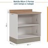 Cozinha Modulada 7 Peças com Tampo e Rodapé Ipanema CabeCasa MadeiraOriginals - 16