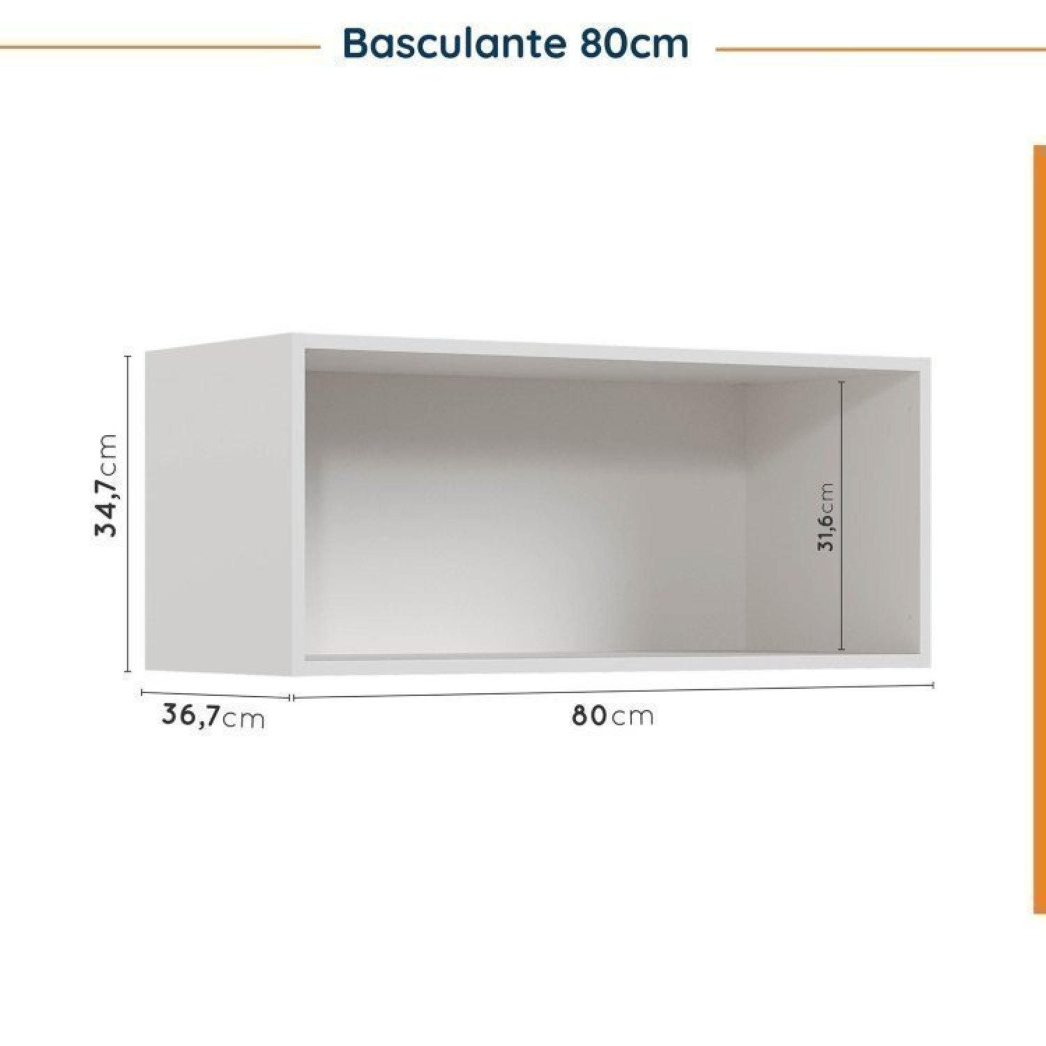 Cozinha Modulada 7 Peças com Tampo e Rodapé Ipanema Cabecasa Madeiramadeira - 13