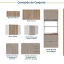 Ver imagem 3 de Cozinha Modulada 7 Peças sem Tampo sem Rodapé Ipanema CabeCasa MadeiraOriginals