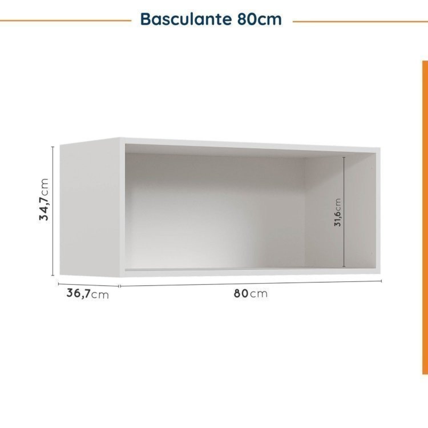 Cozinha Modulada 7 Peças com Tampo e Rodapé Ipanema Cabecasa Madeiramadeira - 13