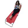 Cadeira Espreguiçadeira Reclinavel 3 Posiçoes Dobravel Quintal Jardim Praia Lazer Descanso Camping V - 4