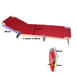 Cadeira Espreguiçadeira Reclinavel 3 Posiçoes Dobravel Quintal Jardim Praia Lazer Descanso Camping V - 7